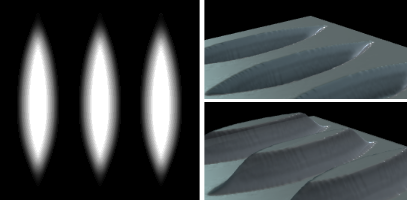 3D texture preview generated from normal map